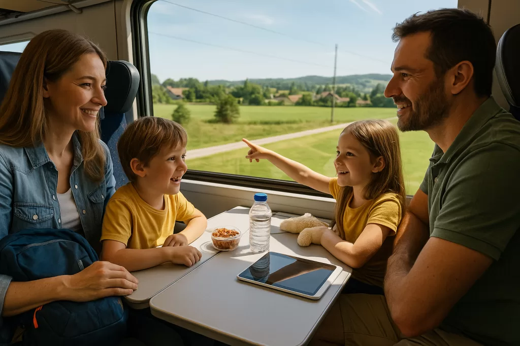 Cómo viajar con niños en tren por Europa sin estrés