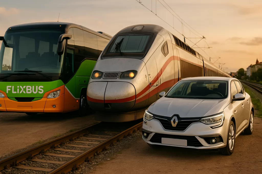 Comparativa entre tren, bus y coche para recorrer Europa: ¿cuál conviene más?